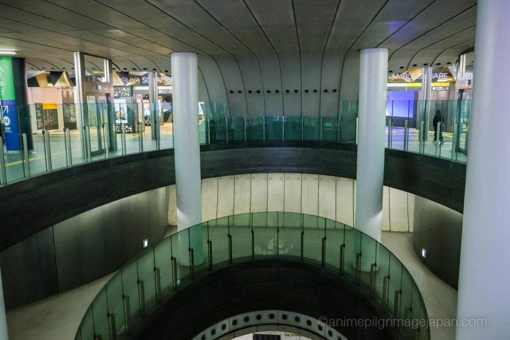 Underground atrium between Hikarie Gate 1 and 2, where Gojo Satoru finds civilians trapped under the barrier in Jujutsu Kaisen